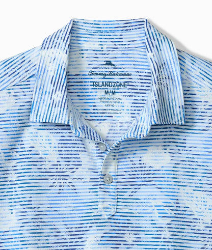 TOMMY BAHAMA COSTA WAVE PALM AZUL ISLANDZONE POLO