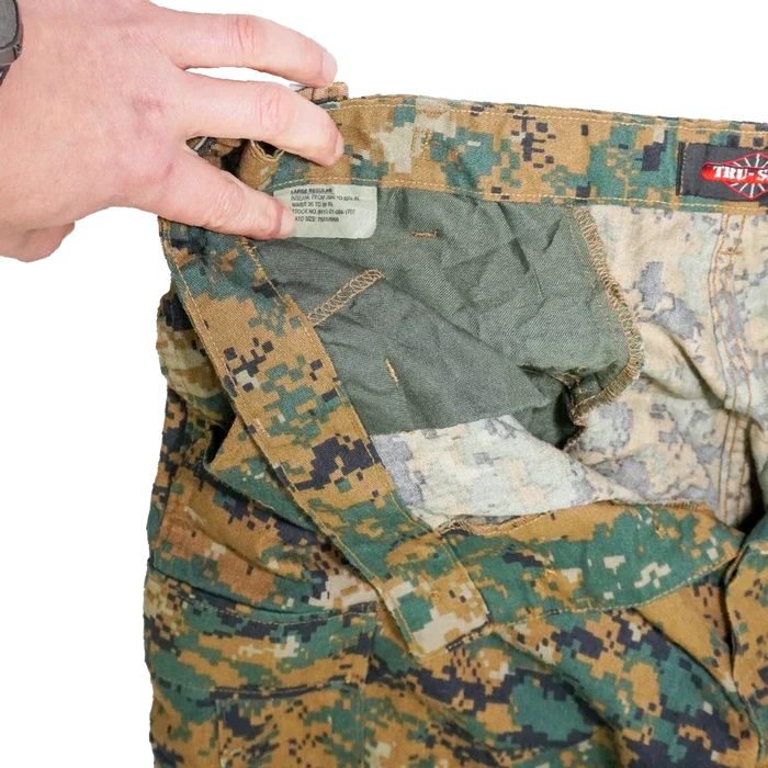 Tru-Spec Woodland Digital BDU Trousers - Large Regular - Tru-Spec - Combat Trousers