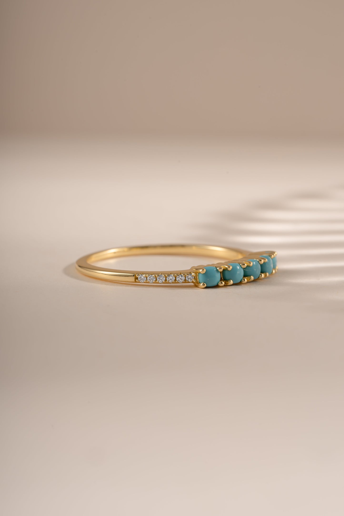 5 Stone Turquoise Ring