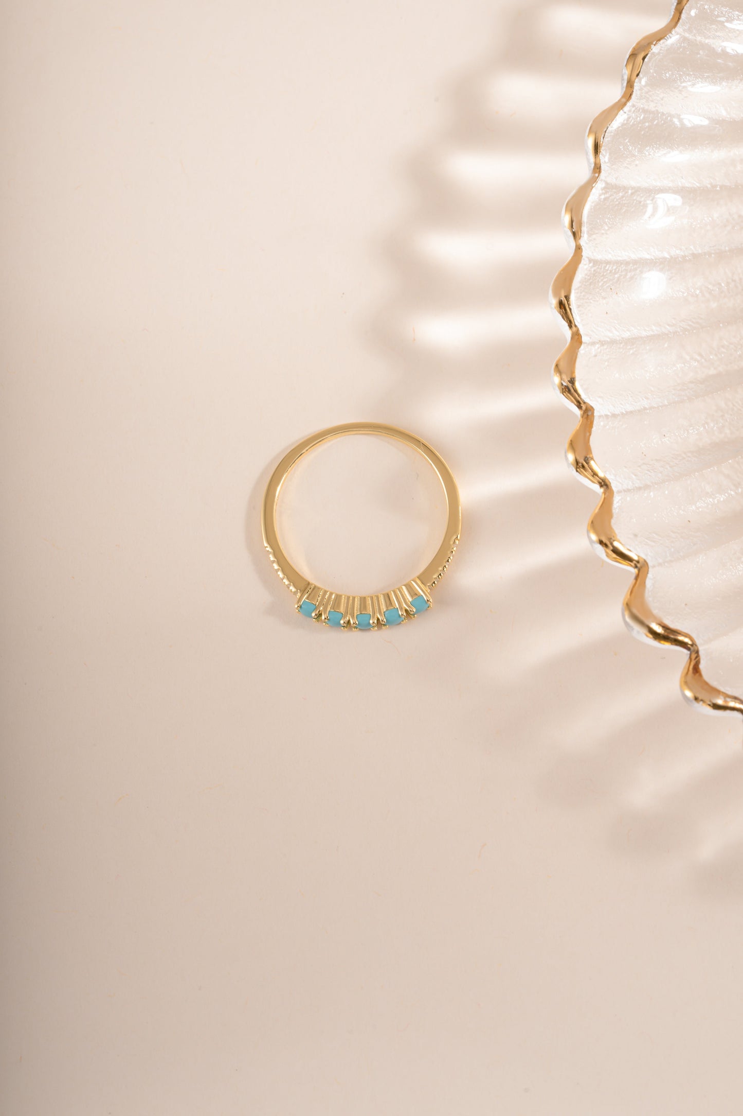 5 Stone Turquoise Ring