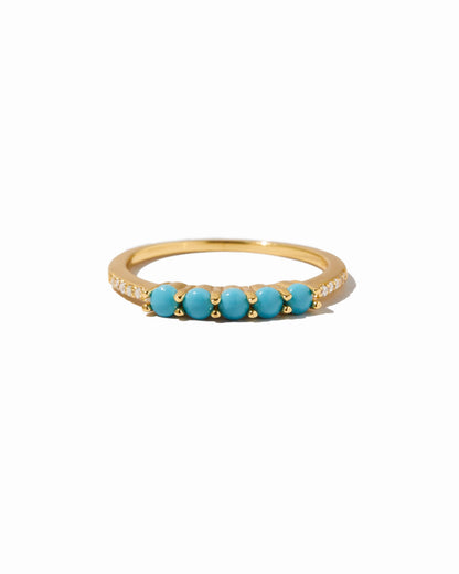 5 Stone Turquoise Ring
