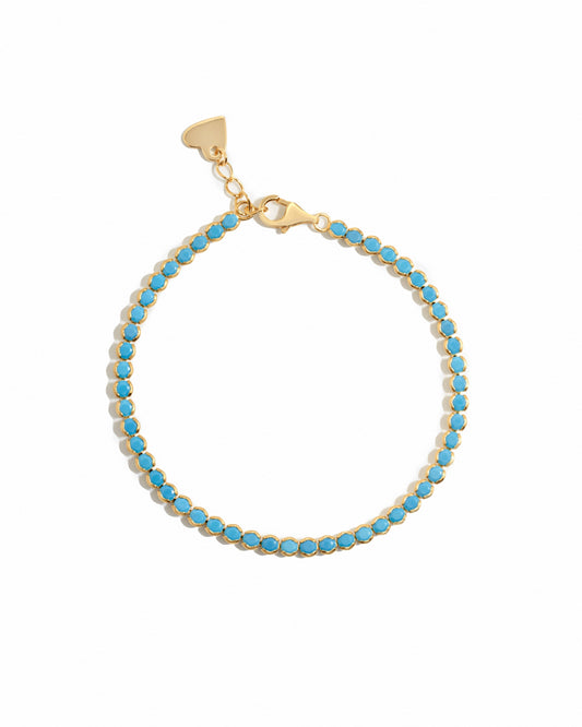 3mm Turquoise Tennis Bracelet