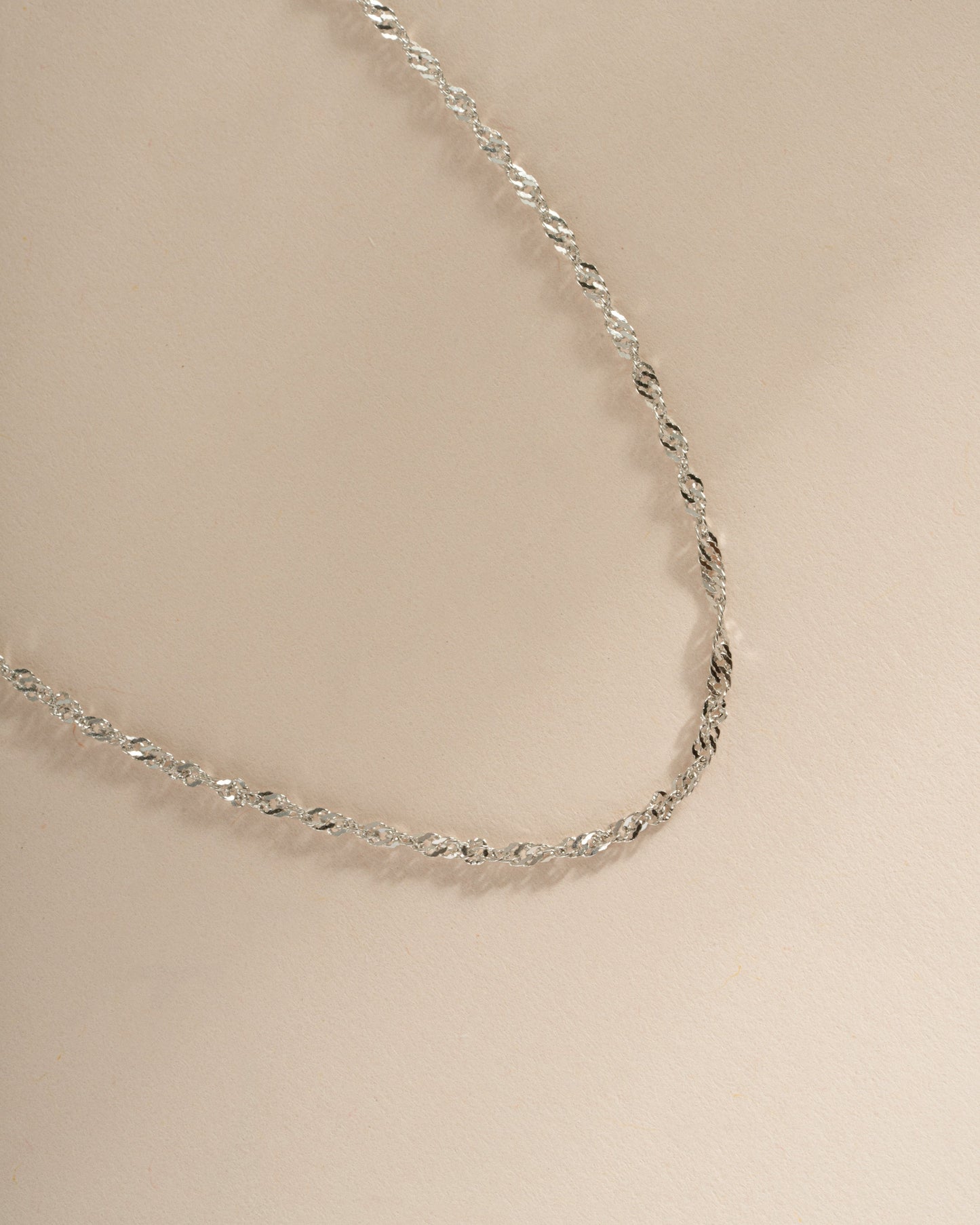 Thin Twisted Chain Necklace