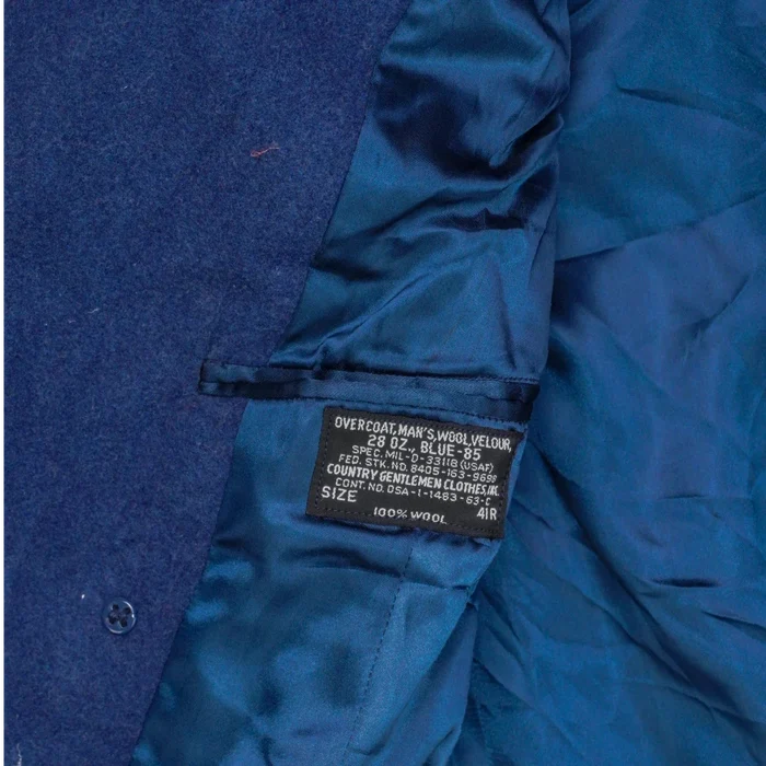US Air Force 1960s Wool Overcoat - 41R, Large - US Air Force Surplus - Great Coats