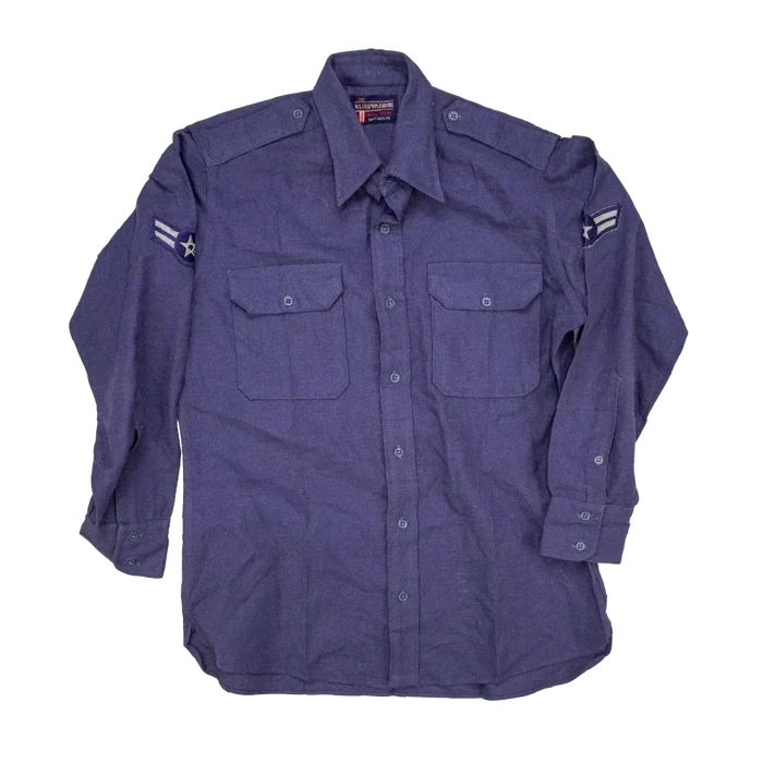 US Air Force Blue Service Shirt - Small - US Air Force Surplus - Service Shirts