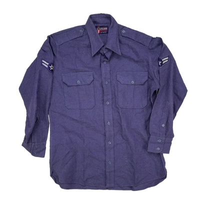 US Air Force Blue Service Shirt - Small - US Air Force Surplus - Service Shirts