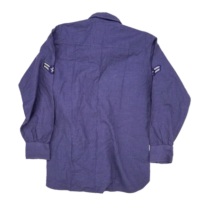 US Air Force Blue Service Shirt - Small - US Air Force Surplus - Service Shirts