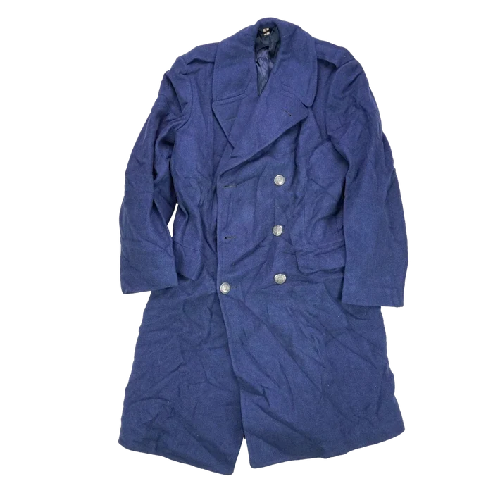 US Air Force Blue Wool Overcoat - 41L, Large - US Air Force Surplus - Great Coats