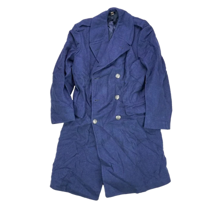 US Air Force Blue Wool Overcoat - 41L, Large - US Air Force Surplus - Great Coats
