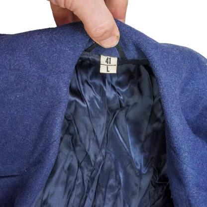 US Air Force Blue Wool Overcoat - 41L, Large - US Air Force Surplus - Great Coats