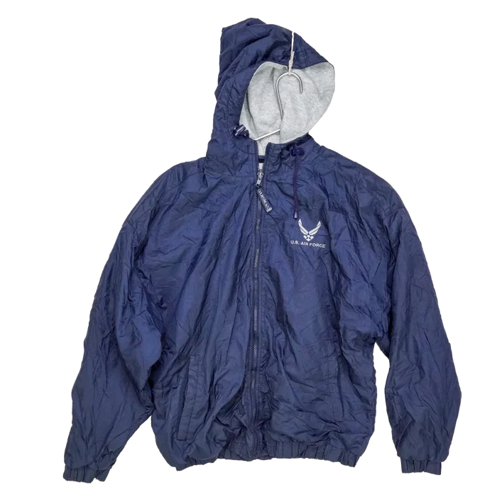US Air Force Sports Windbreaker Jacket - Large - Army & Outdoors - Field Jackets