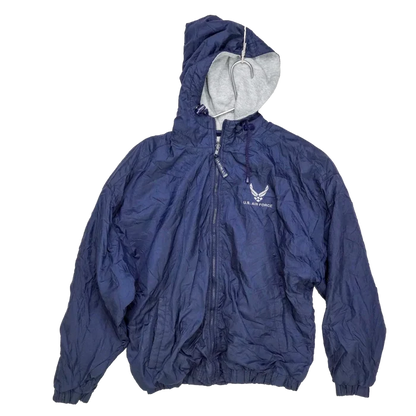 US Air Force Sports Windbreaker Jacket - Large - Army & Outdoors - Field Jackets