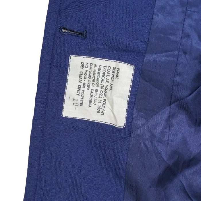 US Air Force Tropical Women's Service Dress Jacket - 11R, Medium - US Air Force Surplus - Field Jackets