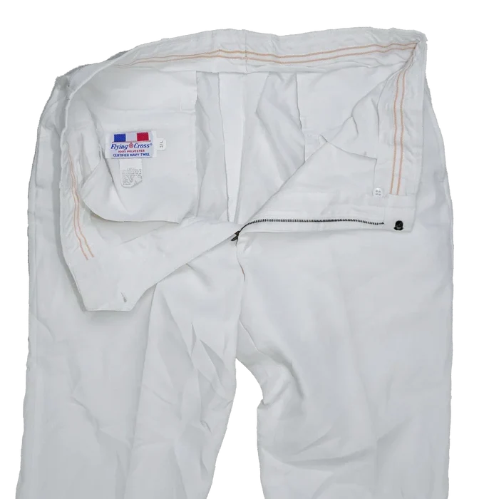 US Air Force White Parade Dress Trousers - 37L, Large - US Air Force Surplus - Dress Trousers