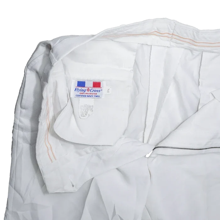 US Air Force White Parade Dress Trousers - 37L, Large - US Air Force Surplus - Dress Trousers