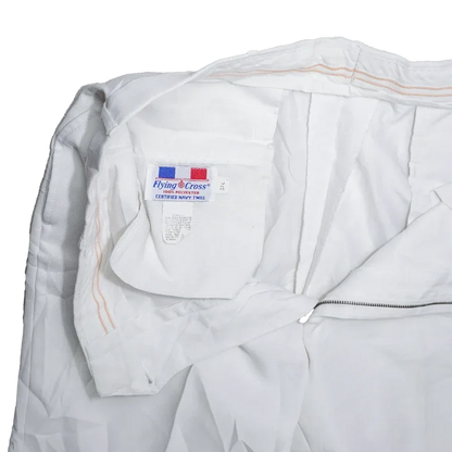 US Air Force White Parade Dress Trousers - 37L, Large - US Air Force Surplus - Dress Trousers
