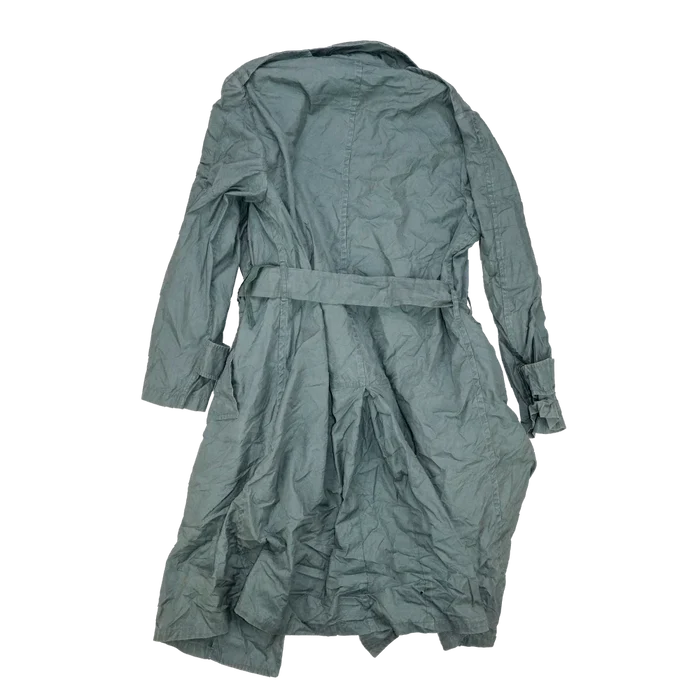 US Army 1970s Green Raincoat - 36R, Small - US Army Surplus - Rain Jackets
