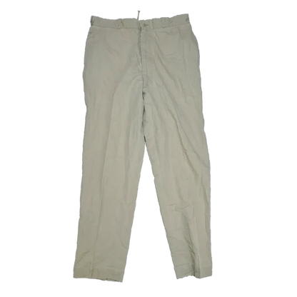 US Army 1970s Khaki Chino Trousers - 36x31, Large - US Army Surplus - Dress Trousers