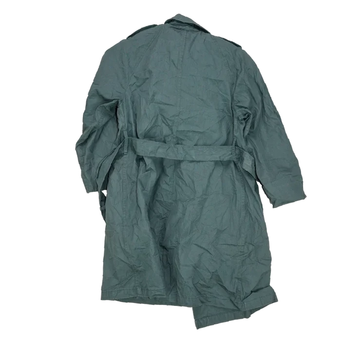US Army 1970s Women's Olive Raincoat - 14R, Medium - US Army Surplus - Rain Jackets