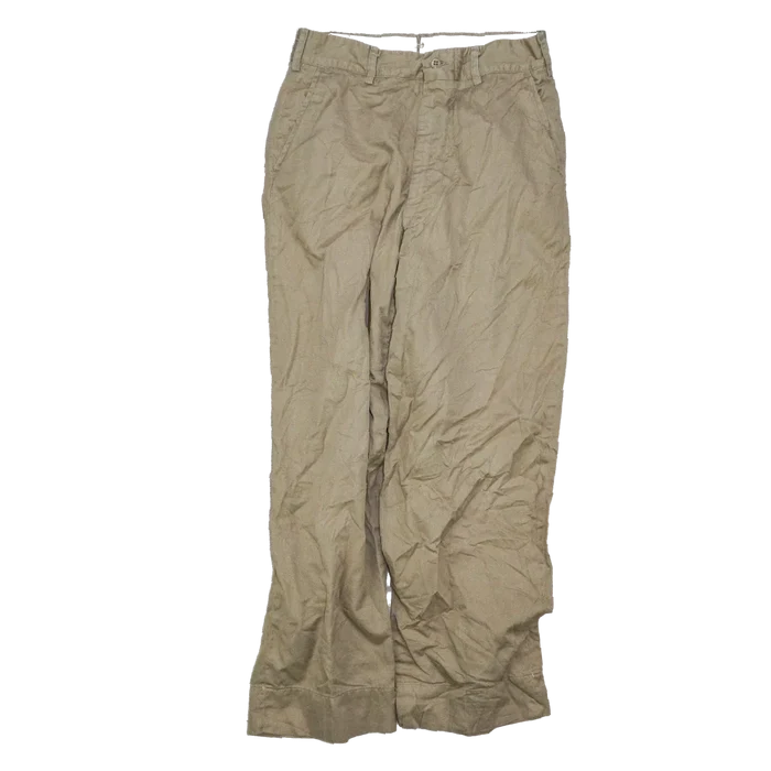 US Army Khaki Chino Trousers - 30S, Small - US Army Surplus - Dress Trousers