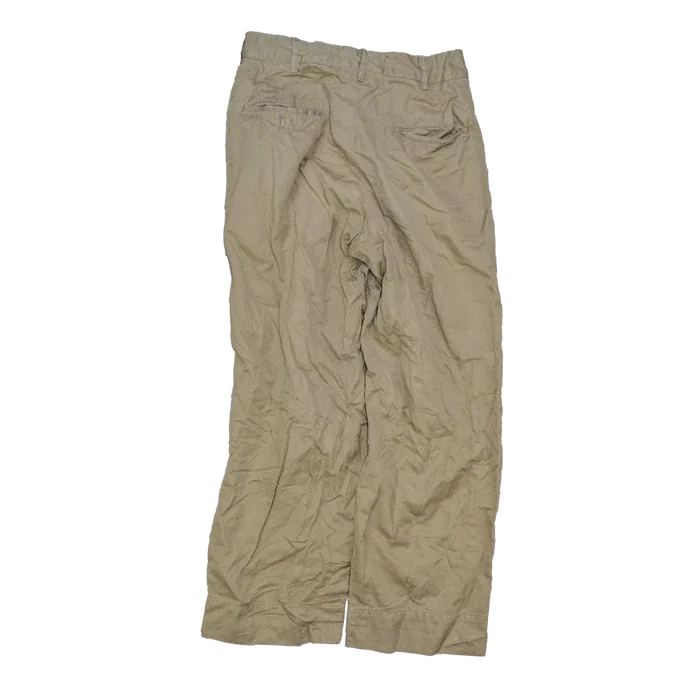 US Army Khaki Chino Trousers - 30S, Small - US Army Surplus - Dress Trousers