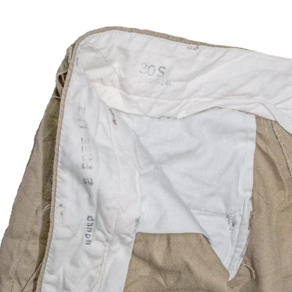 US Army Khaki Chino Trousers - 30S, Small - US Army Surplus - Dress Trousers