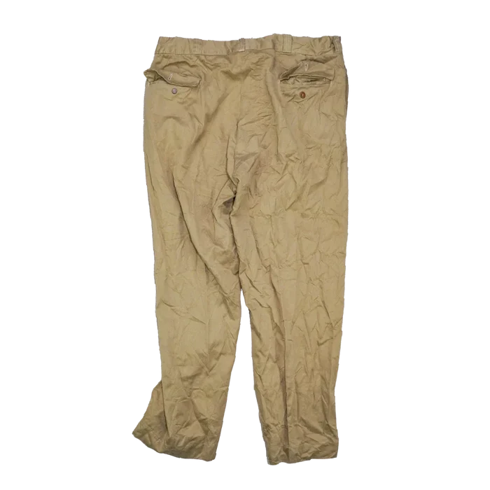 US Army Khaki Chino Trousers - 38x29, Large - US Army Surplus - Dress Trousers