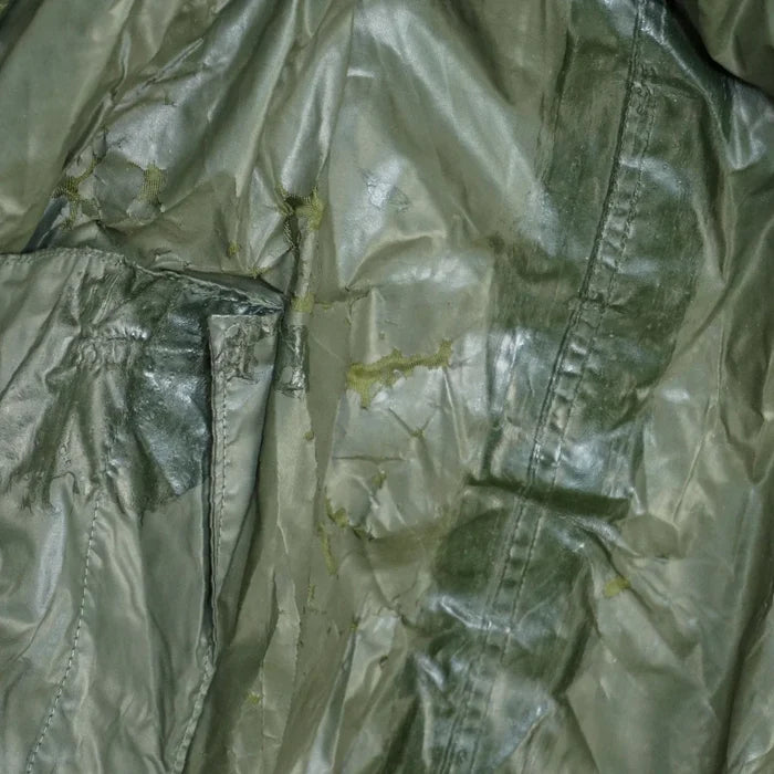 US Army Olive Nylon Raincoat - 36S, Small - US Army Surplus - Rain Jackets