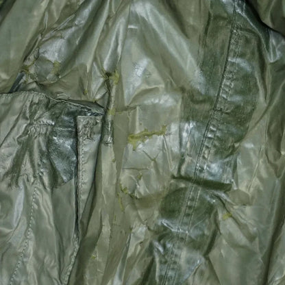 US Army Olive Nylon Raincoat - 36S, Small - US Army Surplus - Rain Jackets