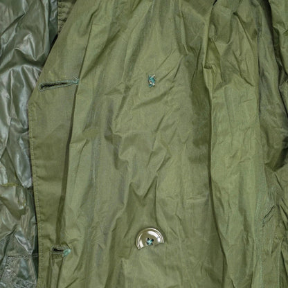 US Army Olive Nylon Raincoat - 36S, Small - US Army Surplus - Rain Jackets