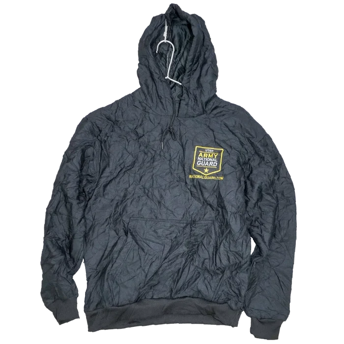 US Army UTAH National Guard Black Woobie Hoodie - Medium - Army & Outdoors - Hoodies