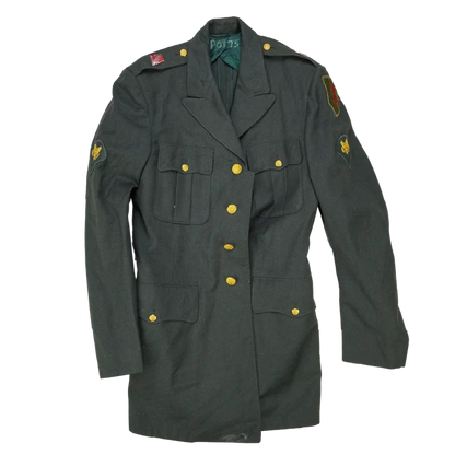 US Army Wool Service Dress Jacket - 37L, Small - US Army Surplus - Dress Jackets