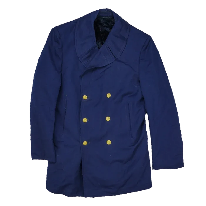 US Coast Guard Wool Overcoat - 40L, Medium - US Navy Surplus - Great Coats