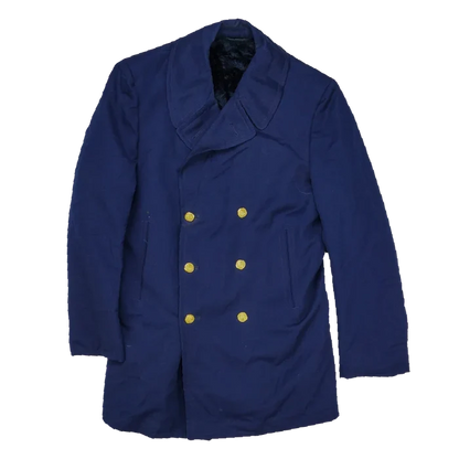 US Coast Guard Wool Overcoat - 40L, Medium - US Navy Surplus - Great Coats