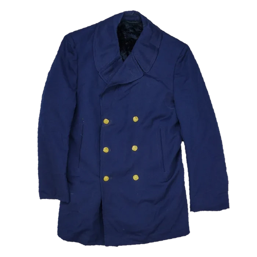 US Coast Guard Wool Overcoat - 40L, Medium - US Navy Surplus - Great Coats