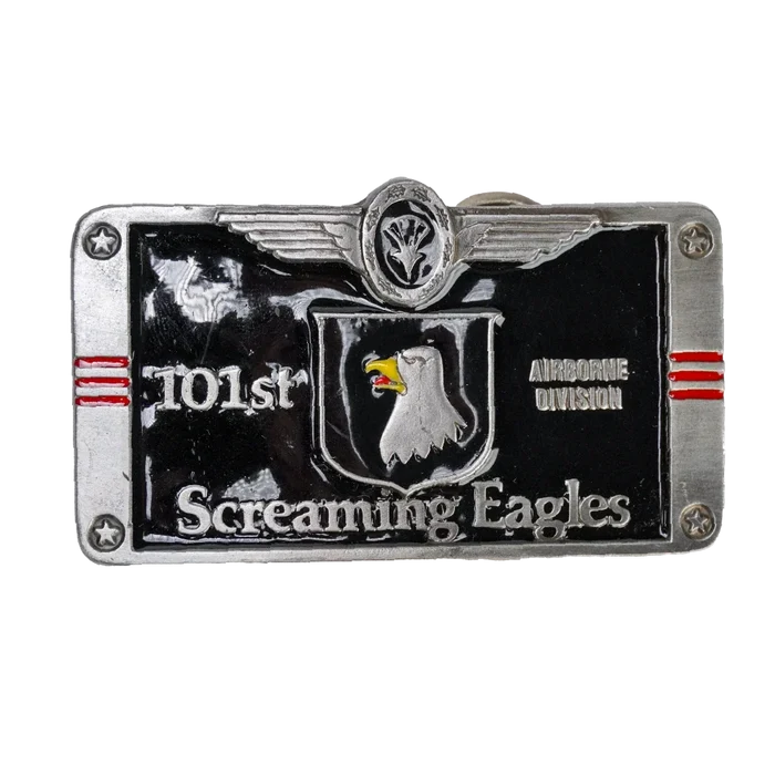 US Made 101st Airborne Belt Buckle, Item 2 - Army & Outdoors - Belts