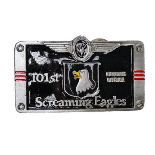 US Made 101st Airborne Belt Buckle, Item 2 - Army & Outdoors - Belts
