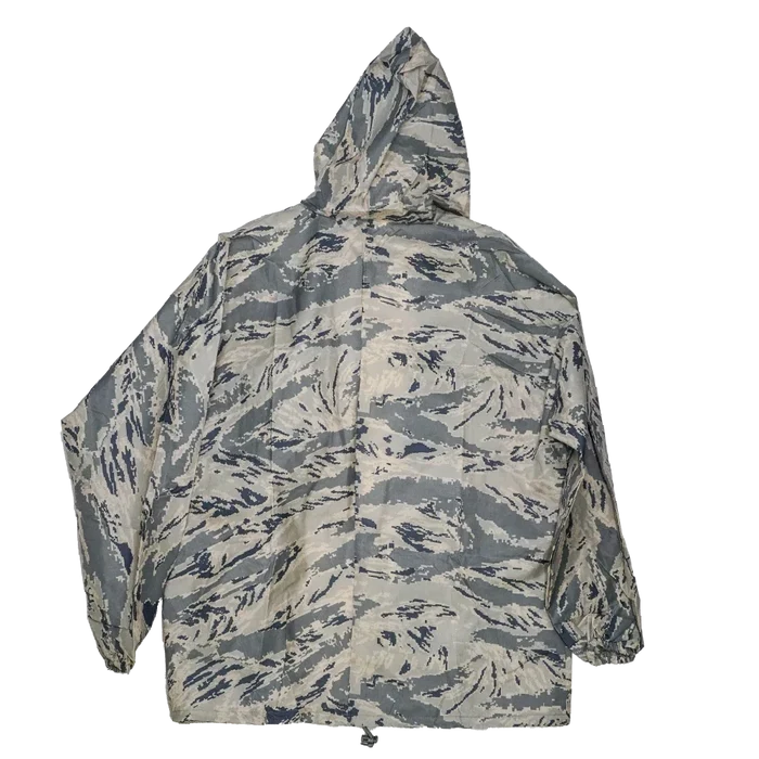 US Made ABU Camo Nylon Lightweight Rain Suit - XLarge - Army & Outdoors - Rain Jackets