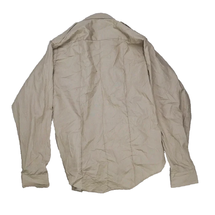 US Made Flying Cross Tan Service Dress Shirt - Medium - Army & Outdoors - Dress Shirts