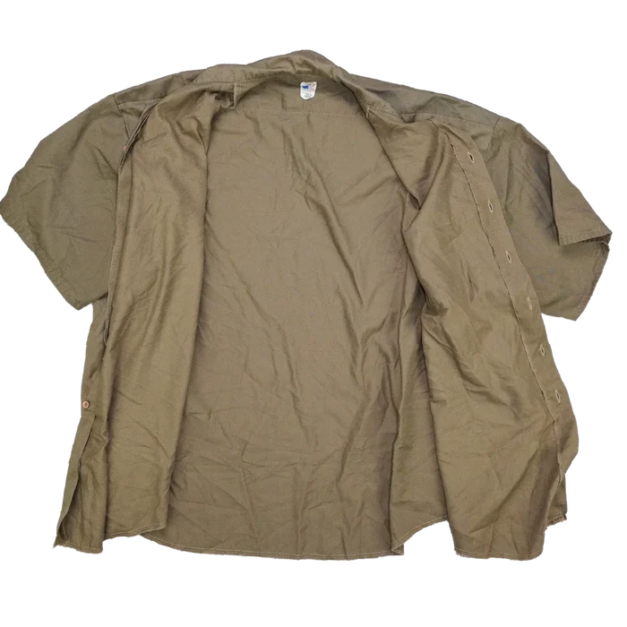 US Made Khaki Short Sleeve Shirt - 5XLarge, Item 3 - Army & Outdoors - Field Shirts