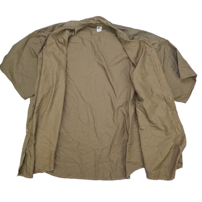 US Made Khaki Short Sleeve Shirt - 5XLarge, Item 3 - Army & Outdoors - Field Shirts