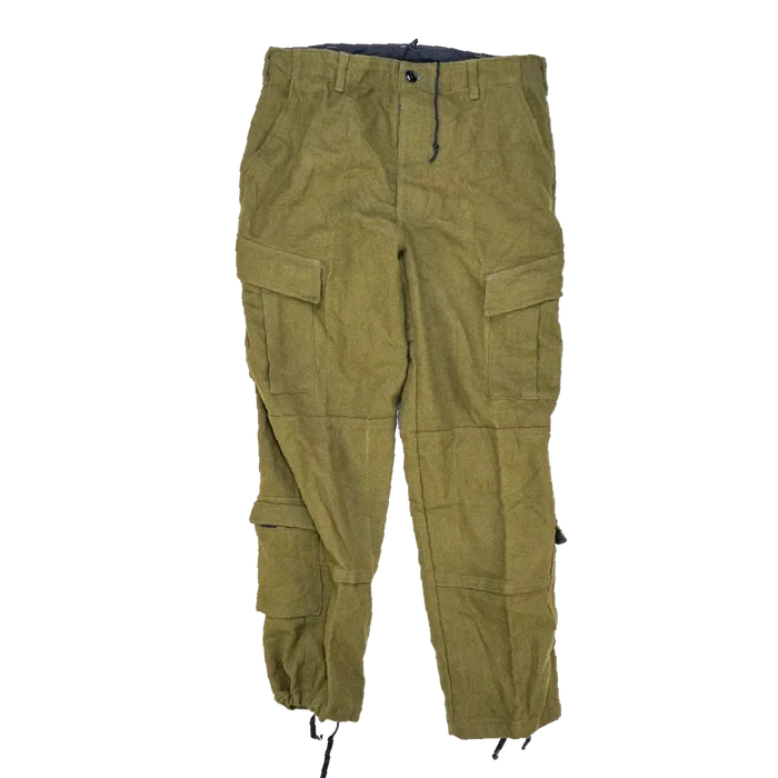 US Made Olive Wool ACU Cut Trousers - Medium - Army & Outdoors - Combat Trousers