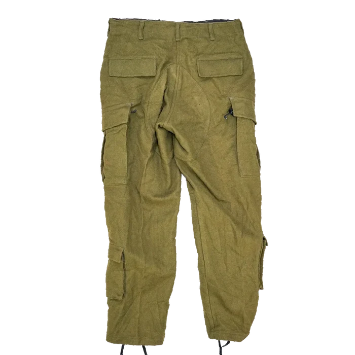 US Made Olive Wool ACU Cut Trousers - Medium - Army & Outdoors - Combat Trousers