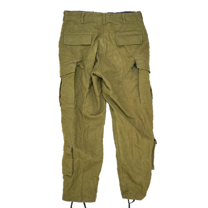 US Made Olive Wool ACU Cut Trousers - Medium - Army & Outdoors - Combat Trousers