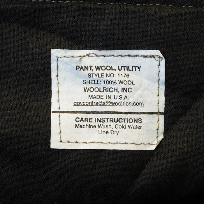 US Made Olive Wool ACU Cut Trousers - Medium - Army & Outdoors - Combat Trousers