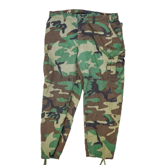 US Made Rotho Woodland Ripstop BDU Trousers - XLarge - Army & Outdoors - Combat Trousers