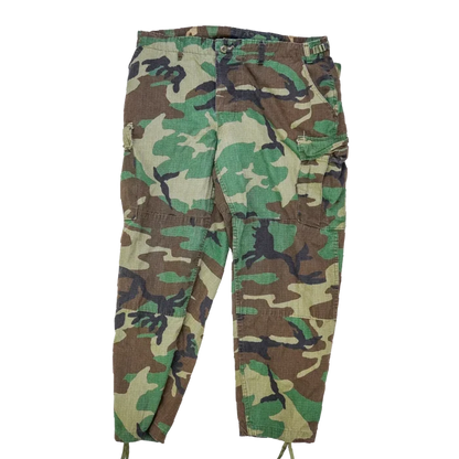 US Made Rotho Woodland Ripstop BDU Trousers - XLarge - Army & Outdoors - Combat Trousers