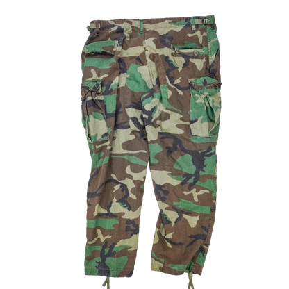 US Made Rotho Woodland Ripstop BDU Trousers - XLarge - Army & Outdoors - Combat Trousers