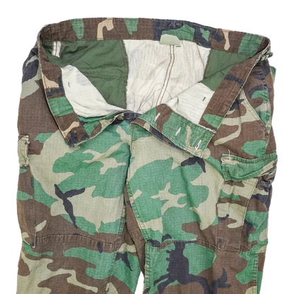 US Made Rotho Woodland Ripstop BDU Trousers - XLarge - Army & Outdoors - Combat Trousers