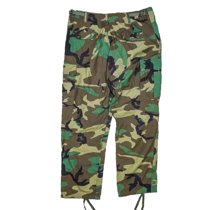 US Made Woodland BDU Trousers - Large Regular - Army & Outdoors - Combat Trousers